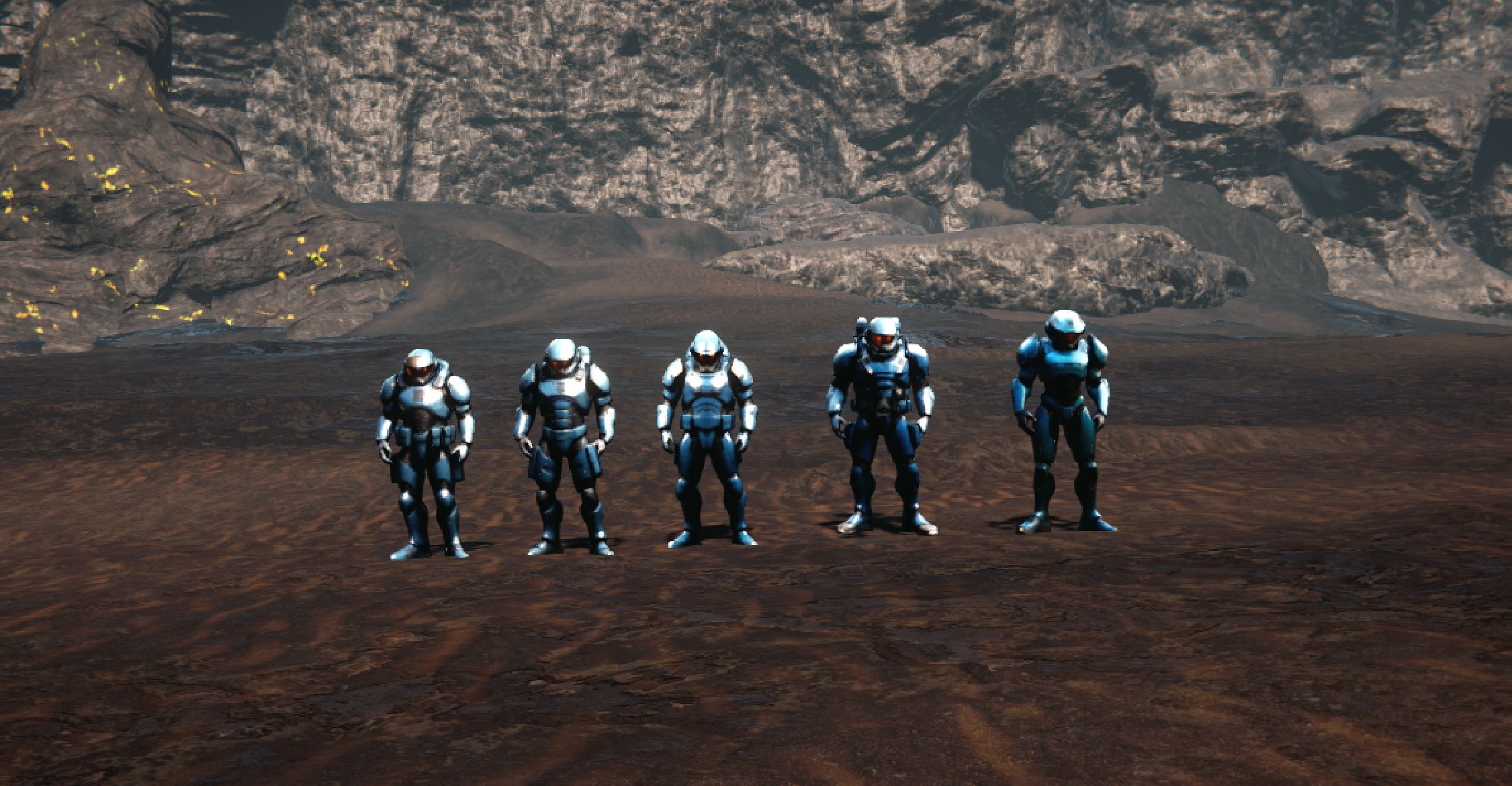 Scifi Soldiers Pack RTS - Special Ops Low-poly 3D model_9