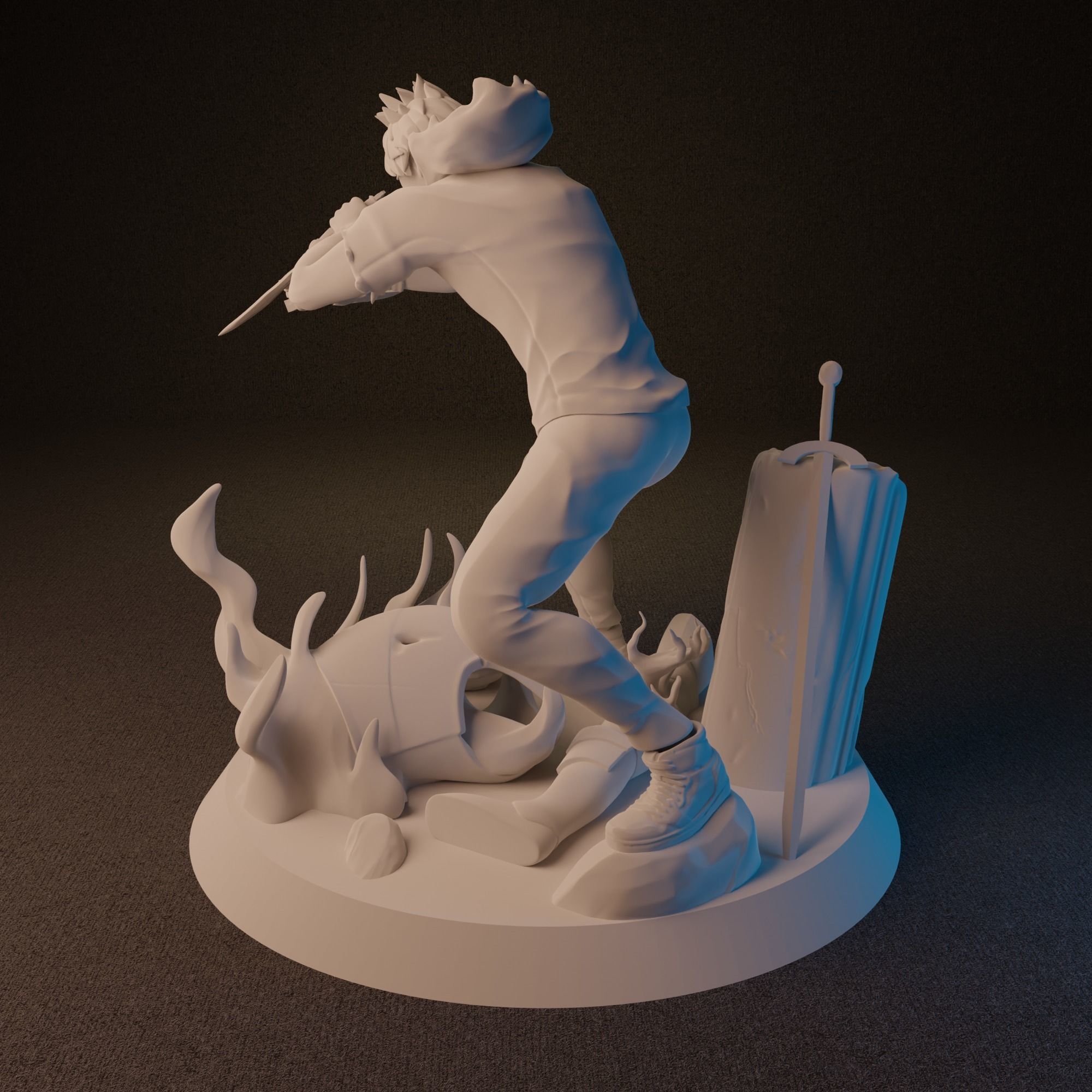Sung Jin-Woo from Solo Leveling Anime 3D print model_11