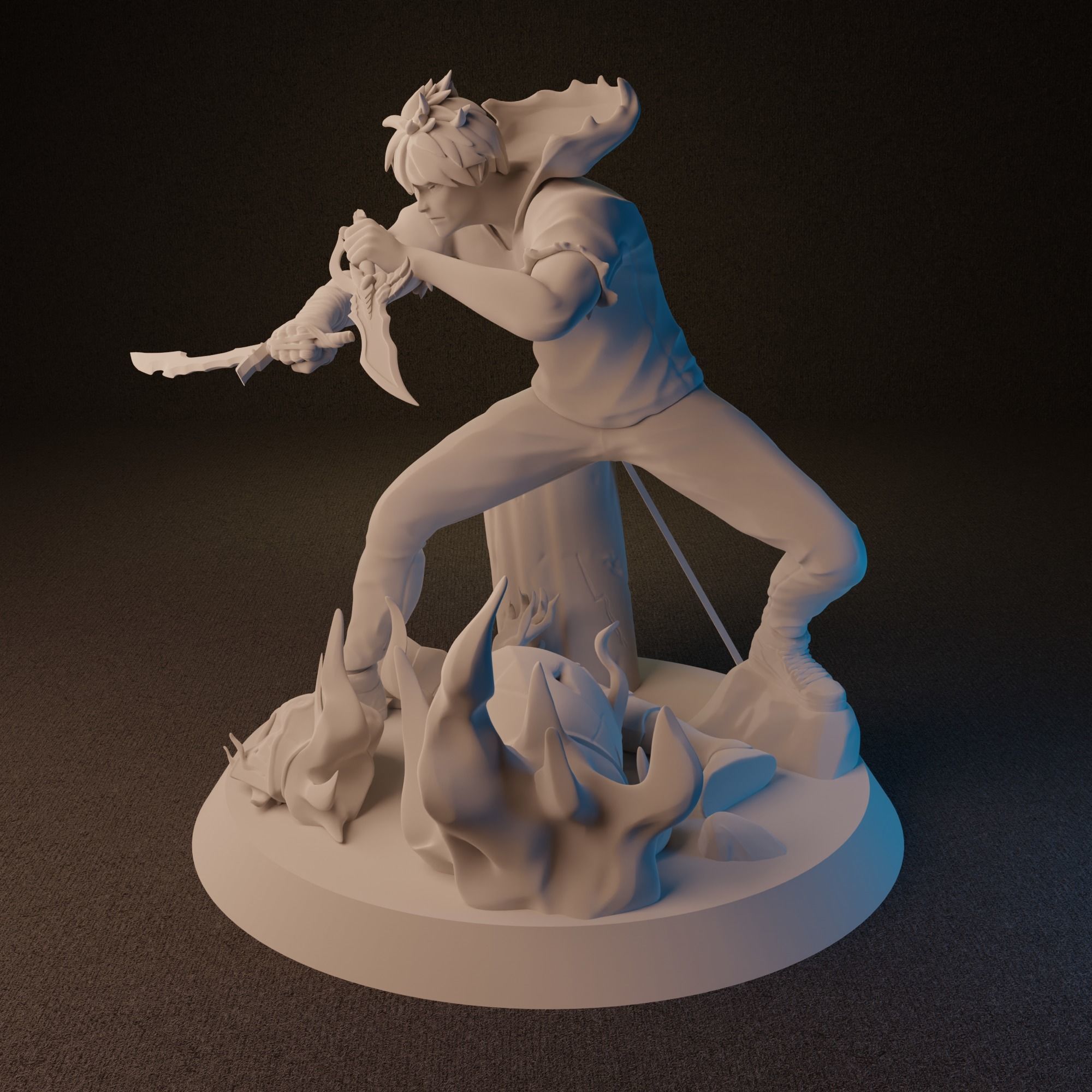 Sung Jin-Woo from Solo Leveling Anime 3D print model_12