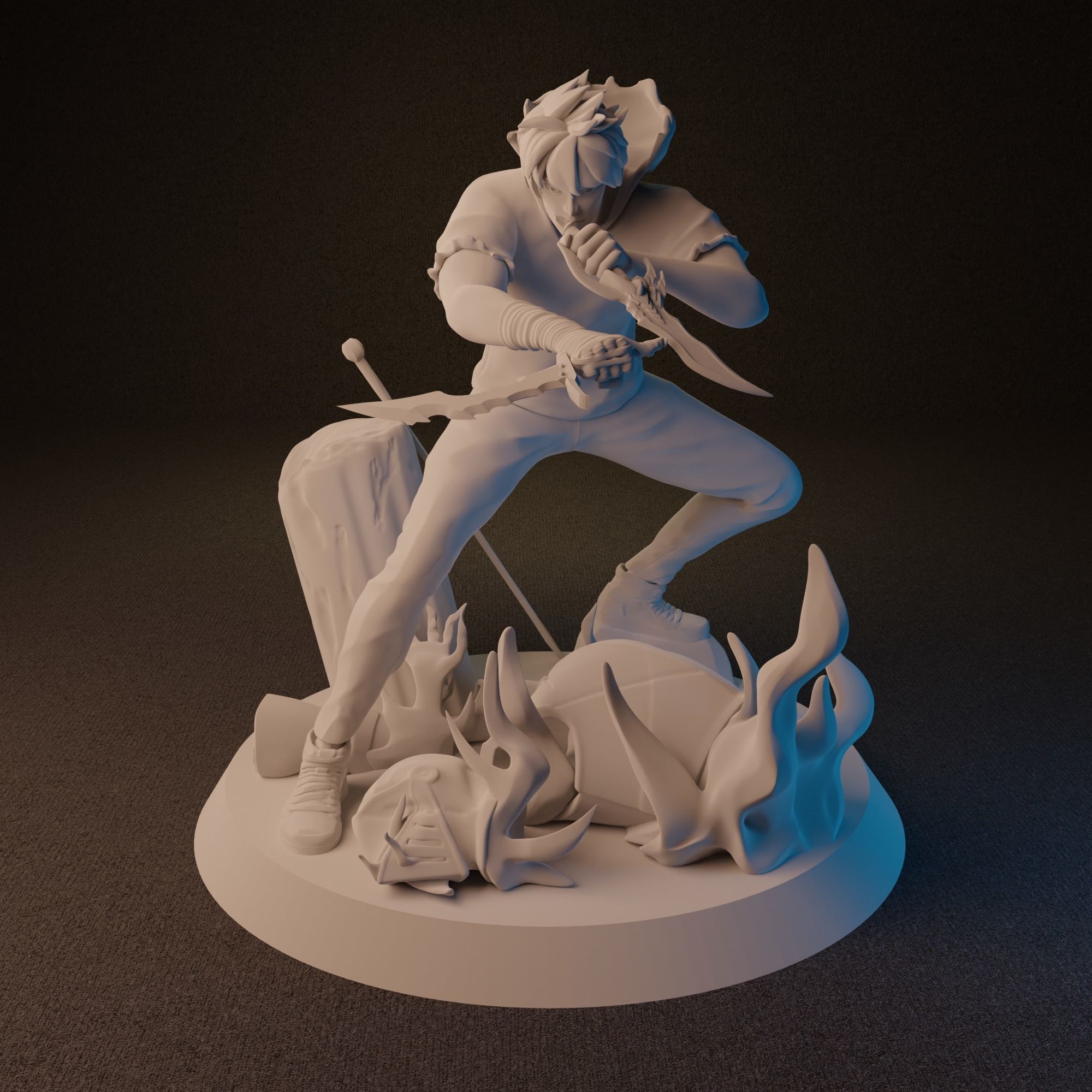 Sung Jin-Woo from Solo Leveling Anime 3D print model_8