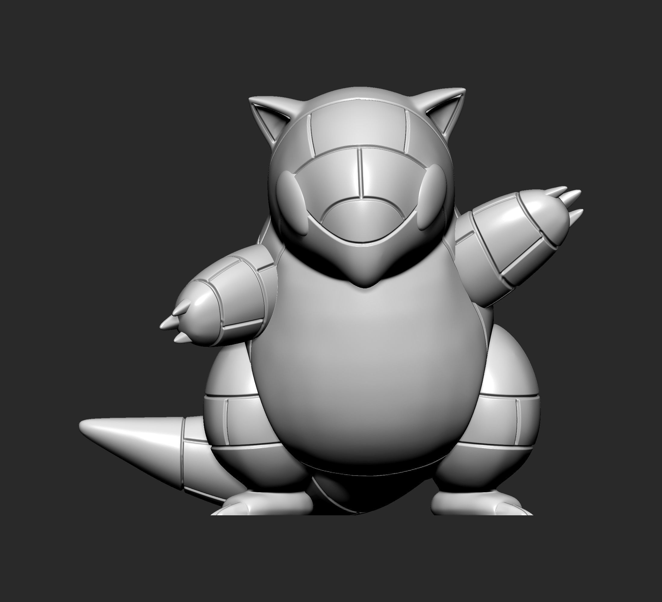 Pokemon - Sandshrew with 2 poses 3D print model_6
