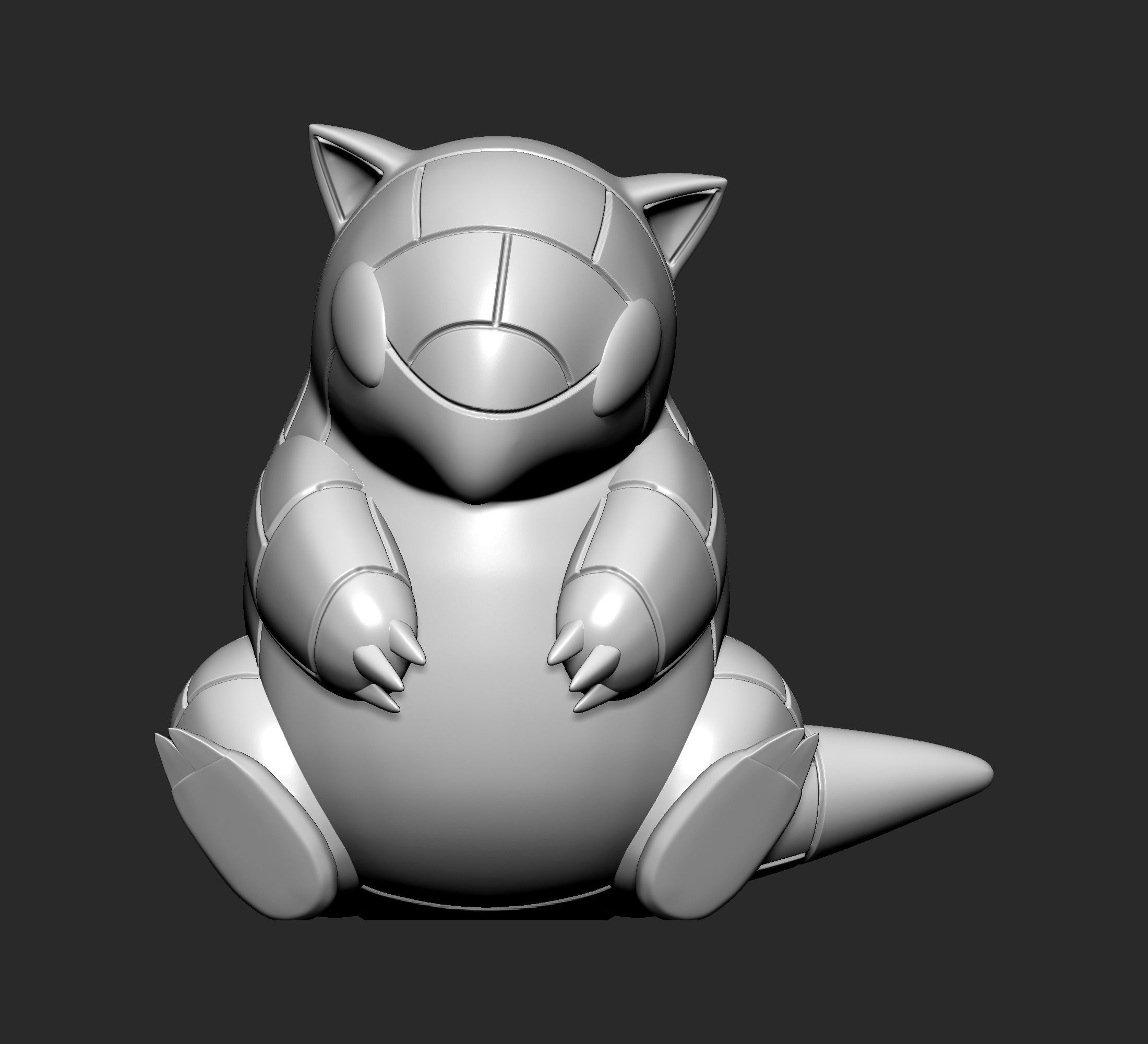 Pokemon - Sandshrew with 2 poses 3D print model_2