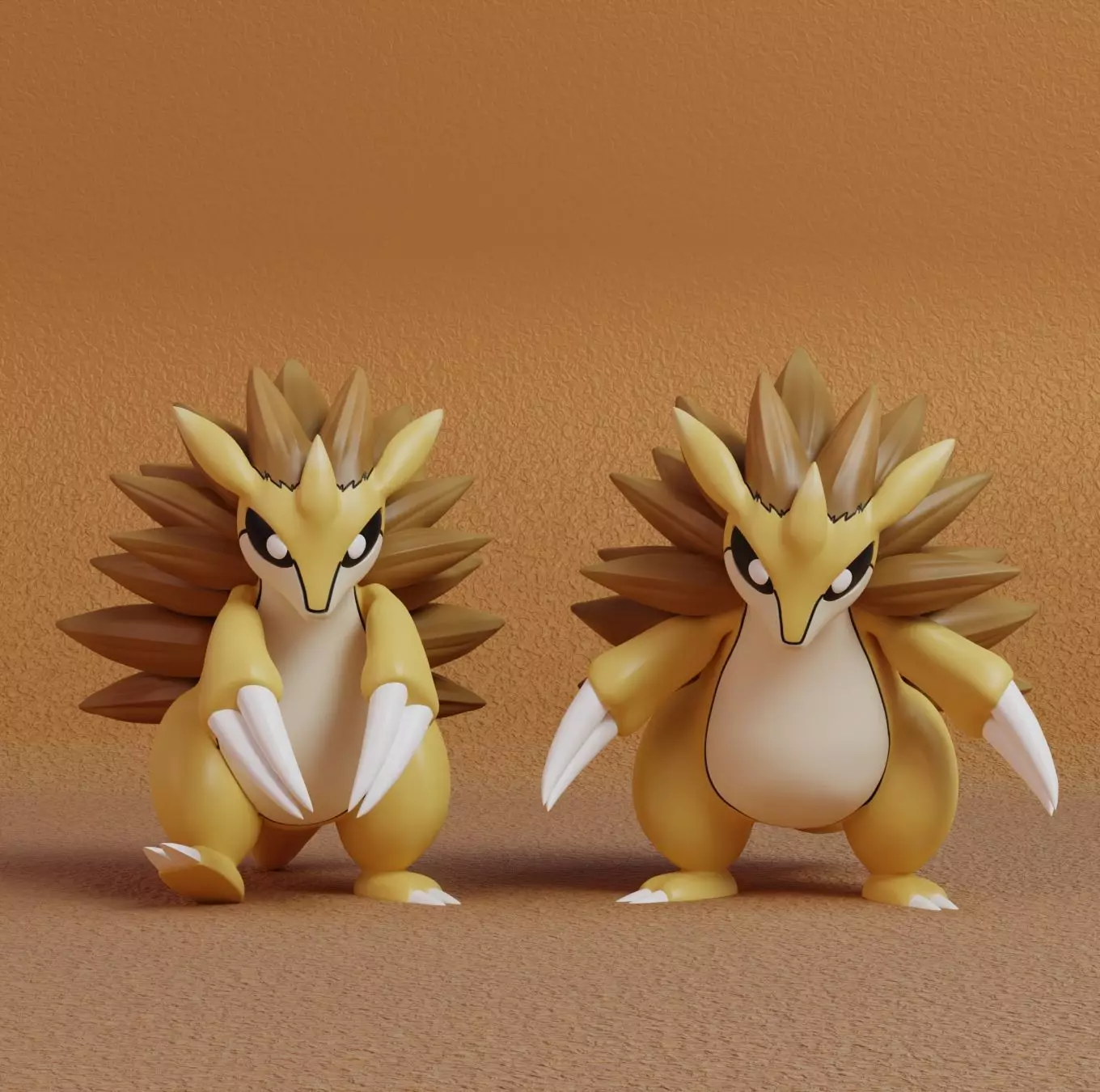 Pokemon - Sandshrew and Sandslash  3D print model_0