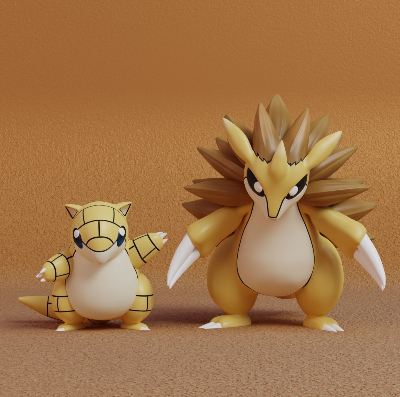 Pokemon - Sandshrew and Sandslash  3D print model_7