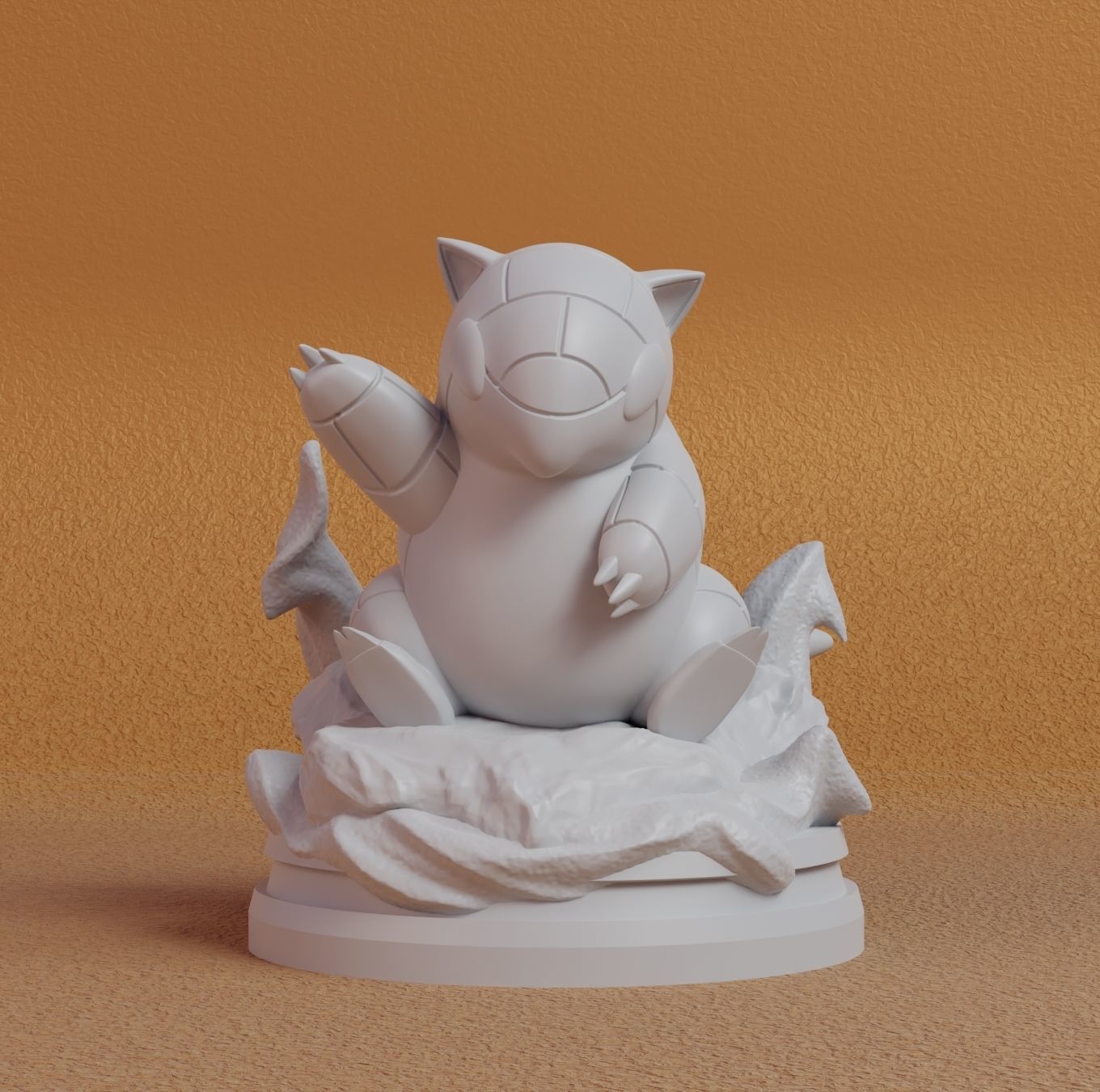 Pokemon - Sandshrew Figure 3D print model_1