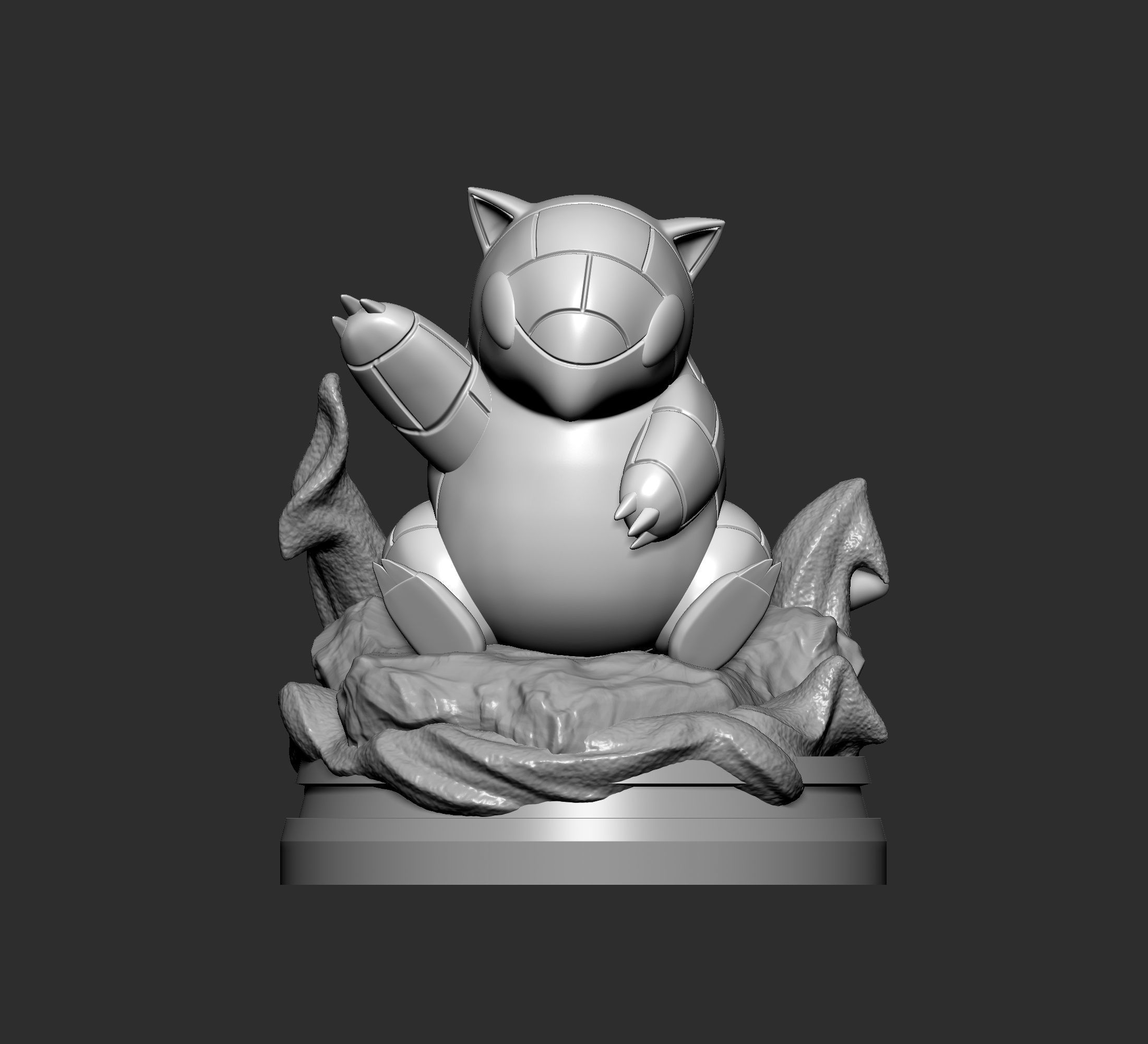 Pokemon - Sandshrew Figure 3D print model_3
