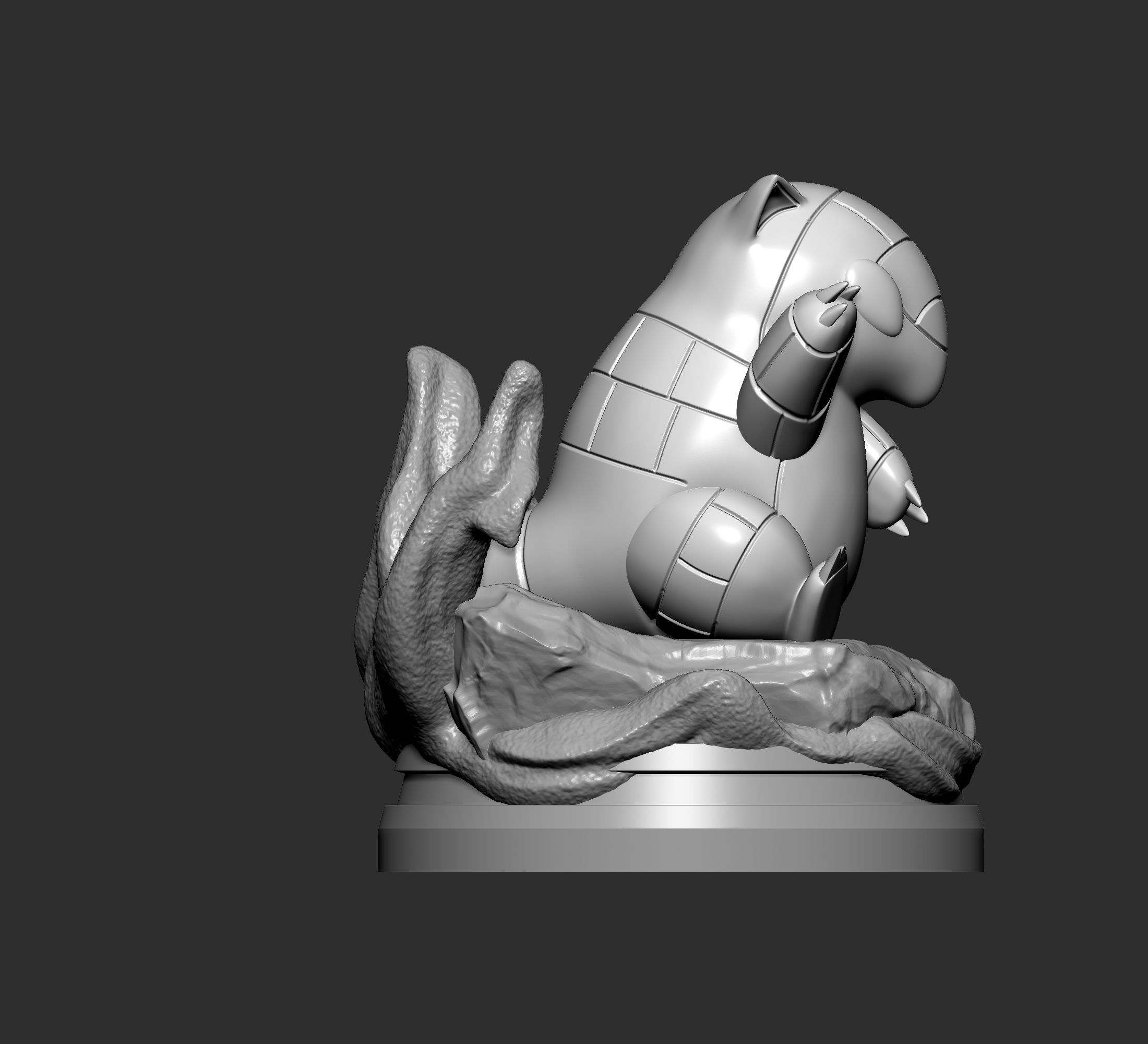 Pokemon - Sandshrew Figure 3D print model_8