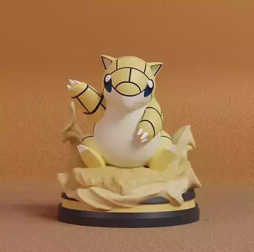 Pokemon - Sandshrew Figure 3D print model