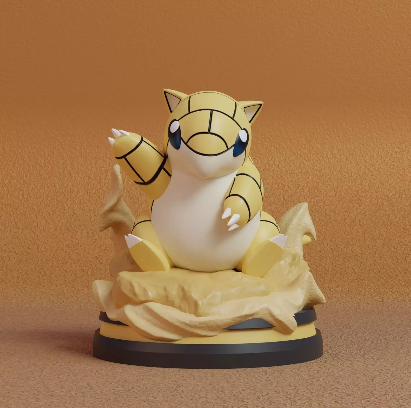 Pokemon - Sandshrew Figure 3D print model_0