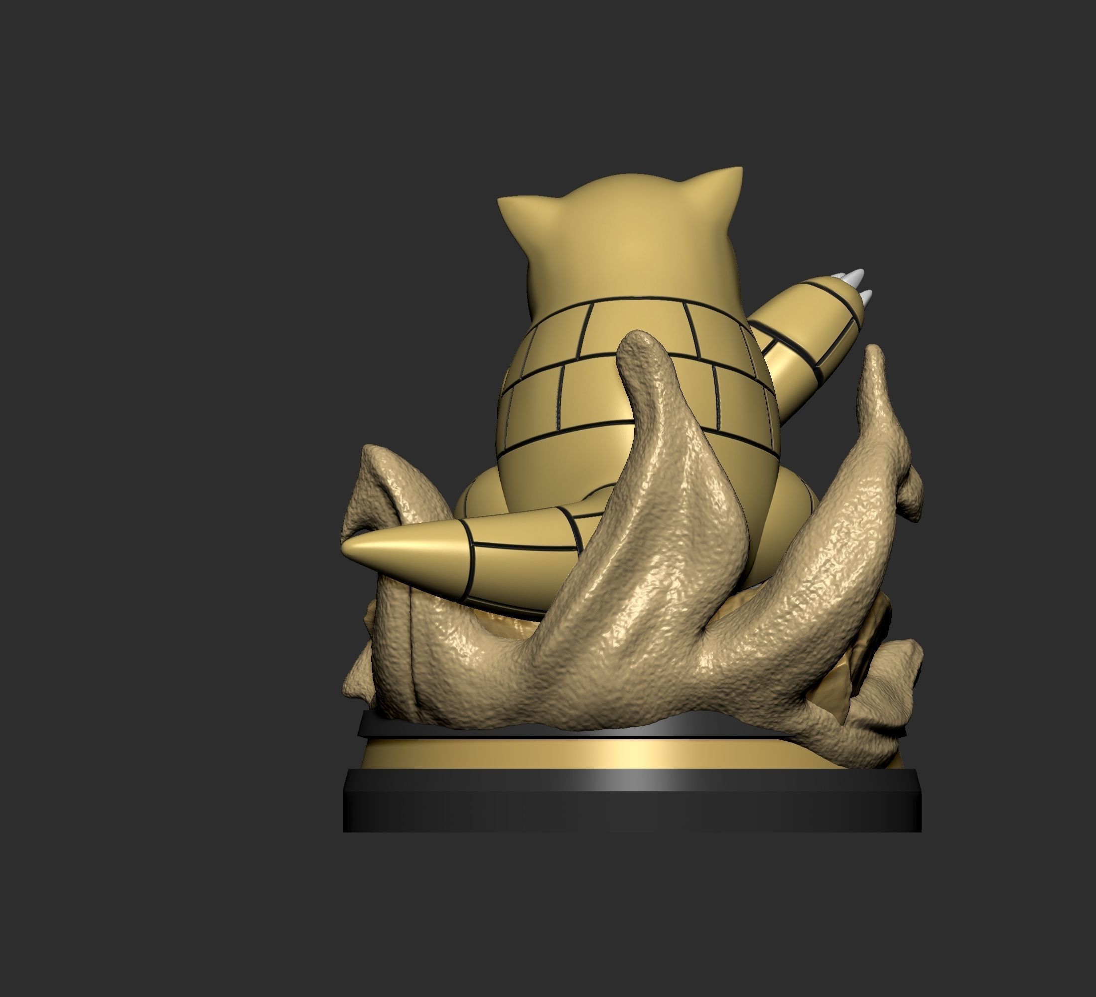 Pokemon - Sandshrew and Sandslash Figure 3D print model_10