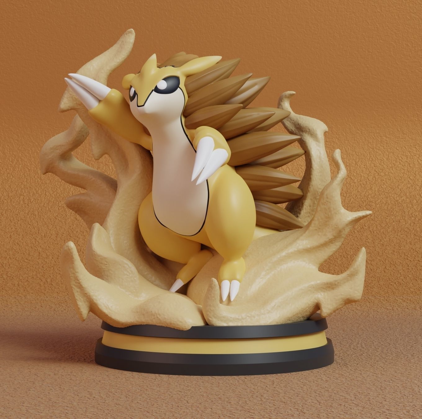Pokemon - Sandshrew and Sandslash Figure 3D print model_2