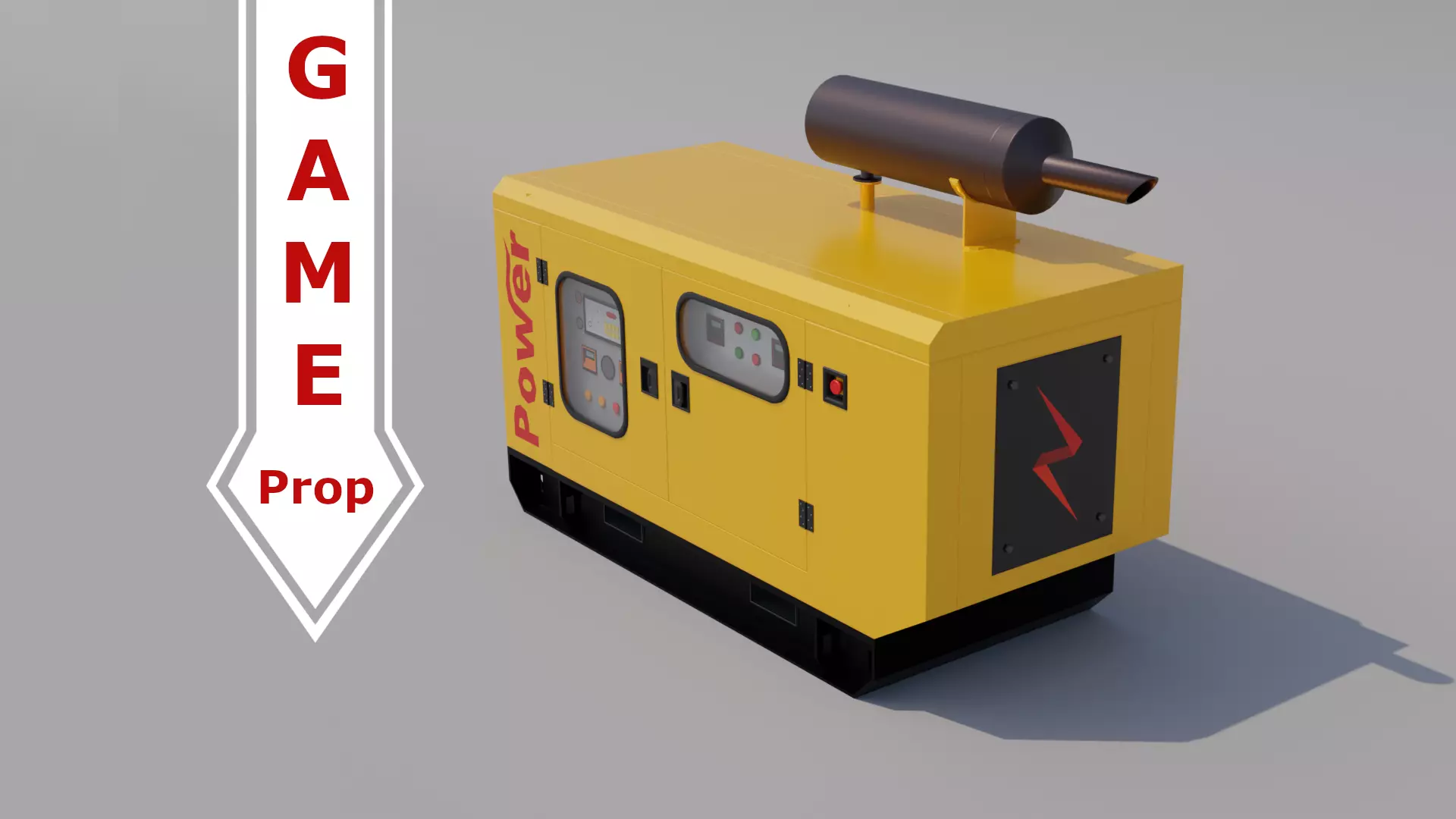 Power Generator Low-poly 3D model