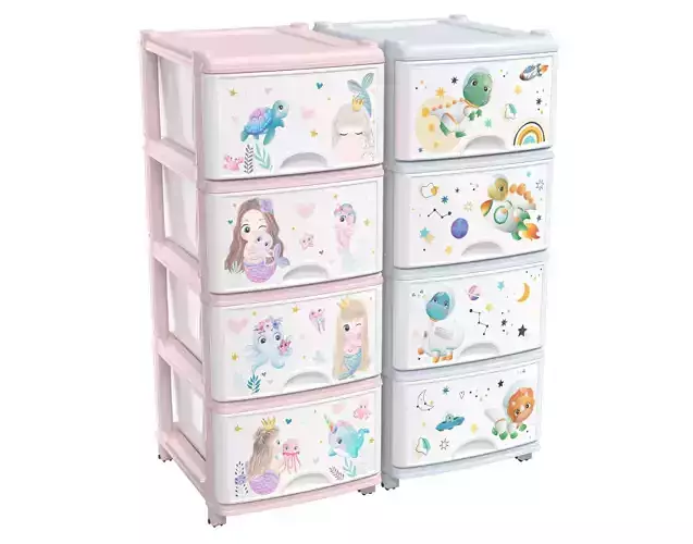 Children cabinets set 3D model