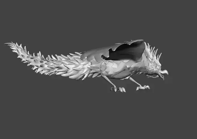 Basilisk Impel Down 3D Model 3D print model