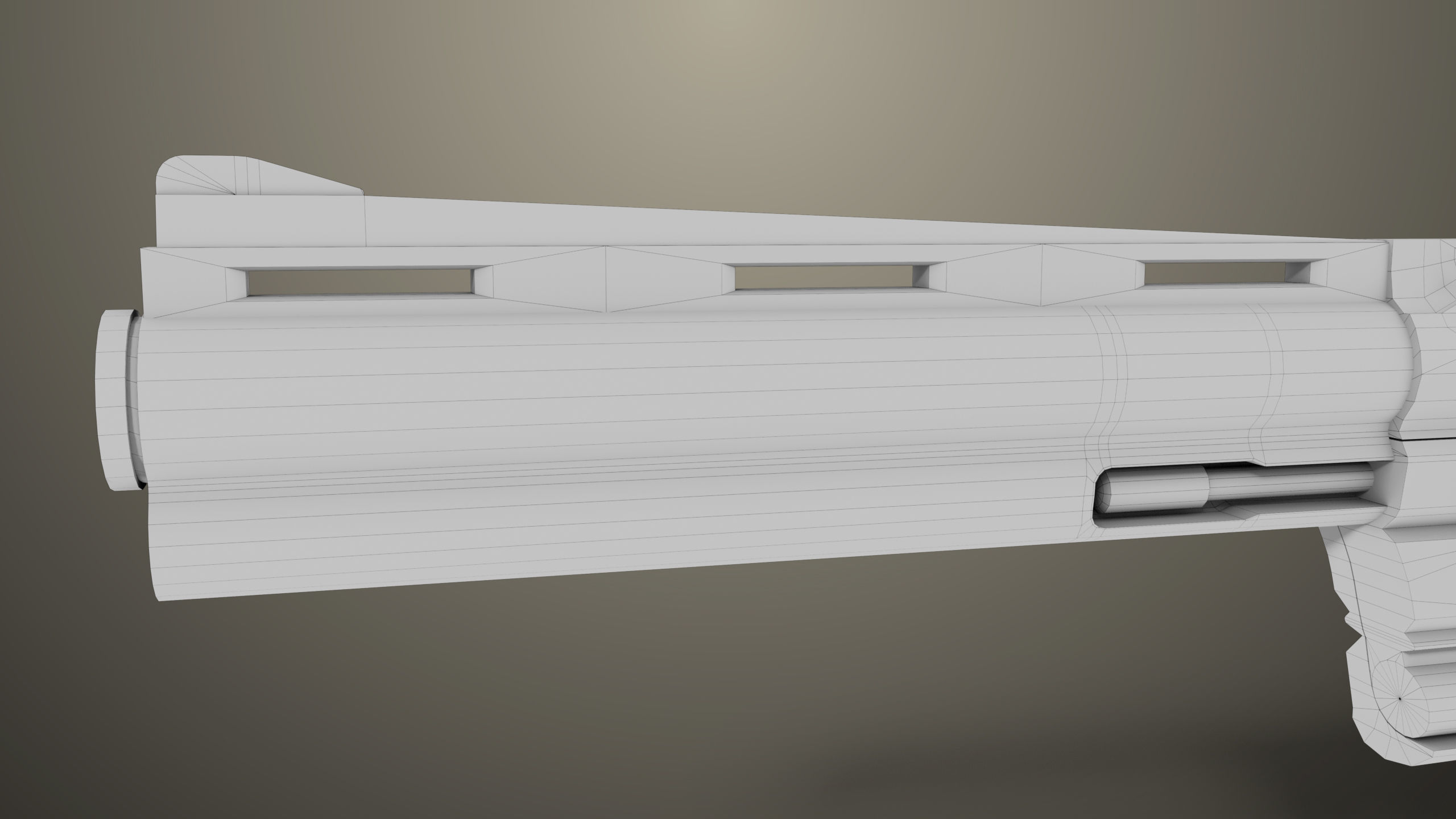 Revolver 05 Black Colt Python All PBR Unity UE Textures Low-poly 3D model_30