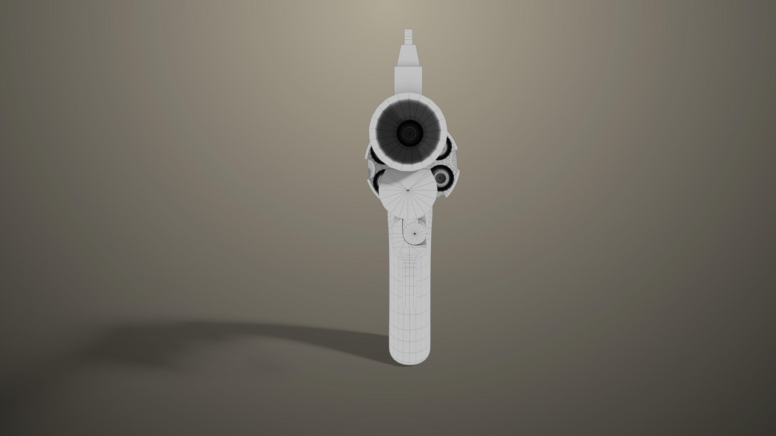 Revolver 05 Black Colt Python All PBR Unity UE Textures Low-poly 3D model_21