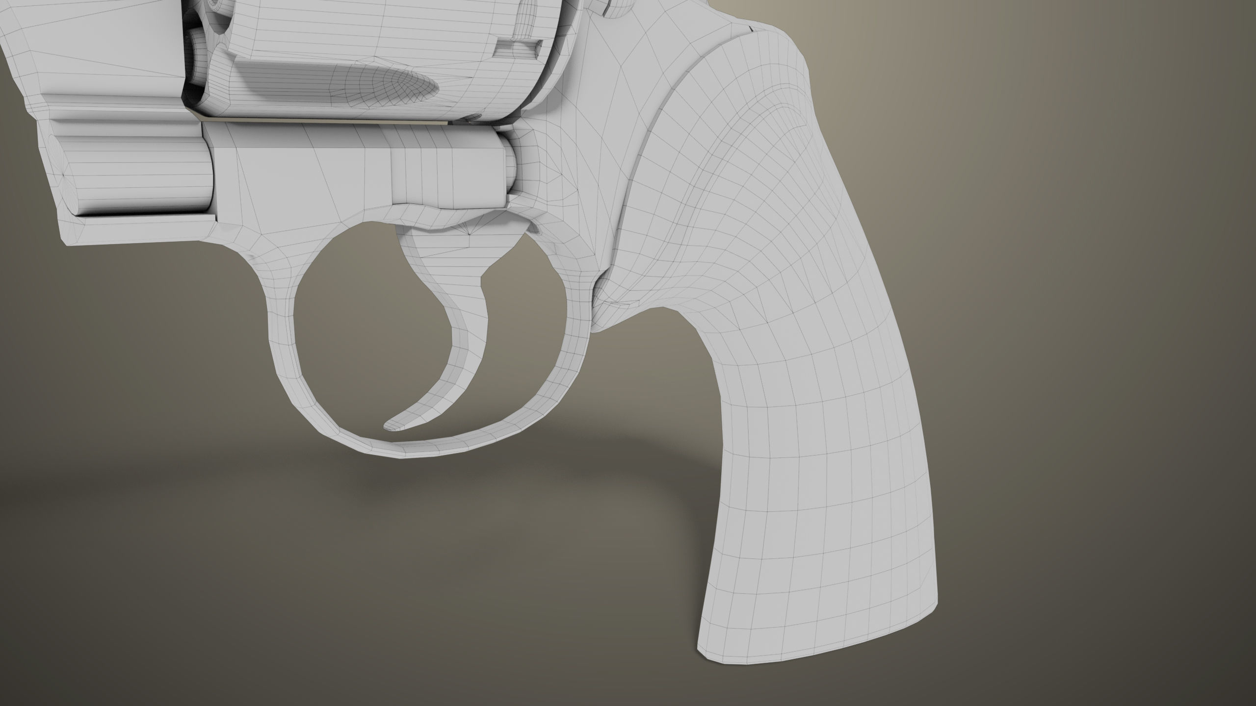 Revolver 05 Black Colt Python All PBR Unity UE Textures Low-poly 3D model_27