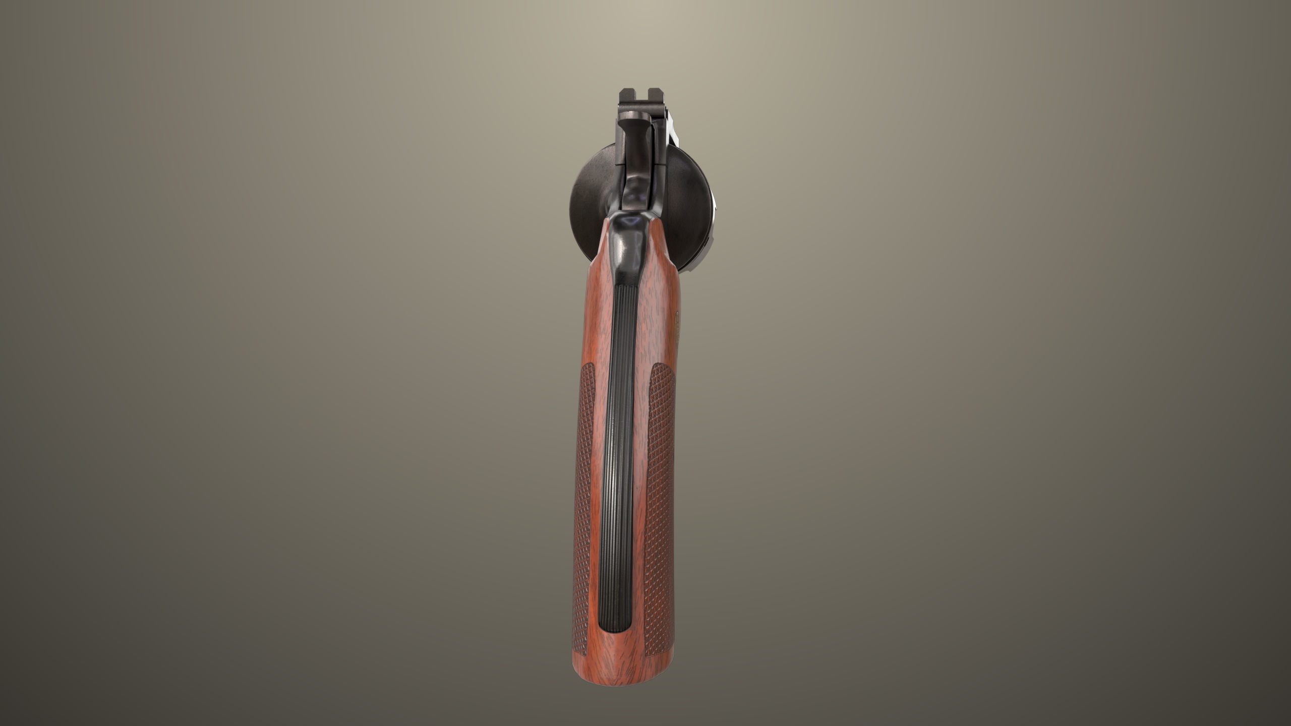 Revolver 05 Black Colt Python All PBR Unity UE Textures Low-poly 3D model_6