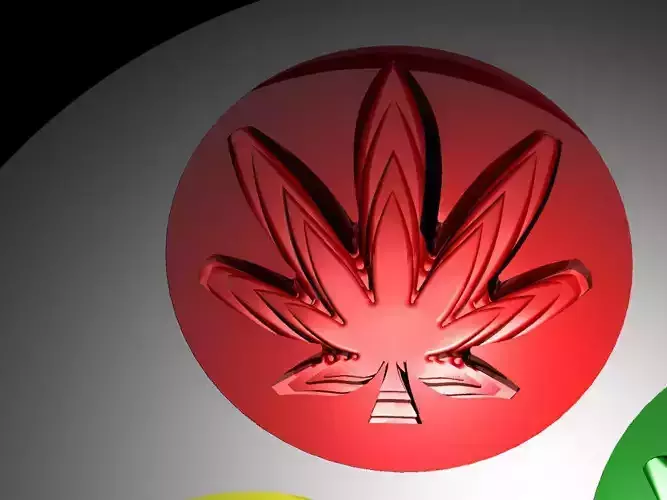 A cannabis themed door stop