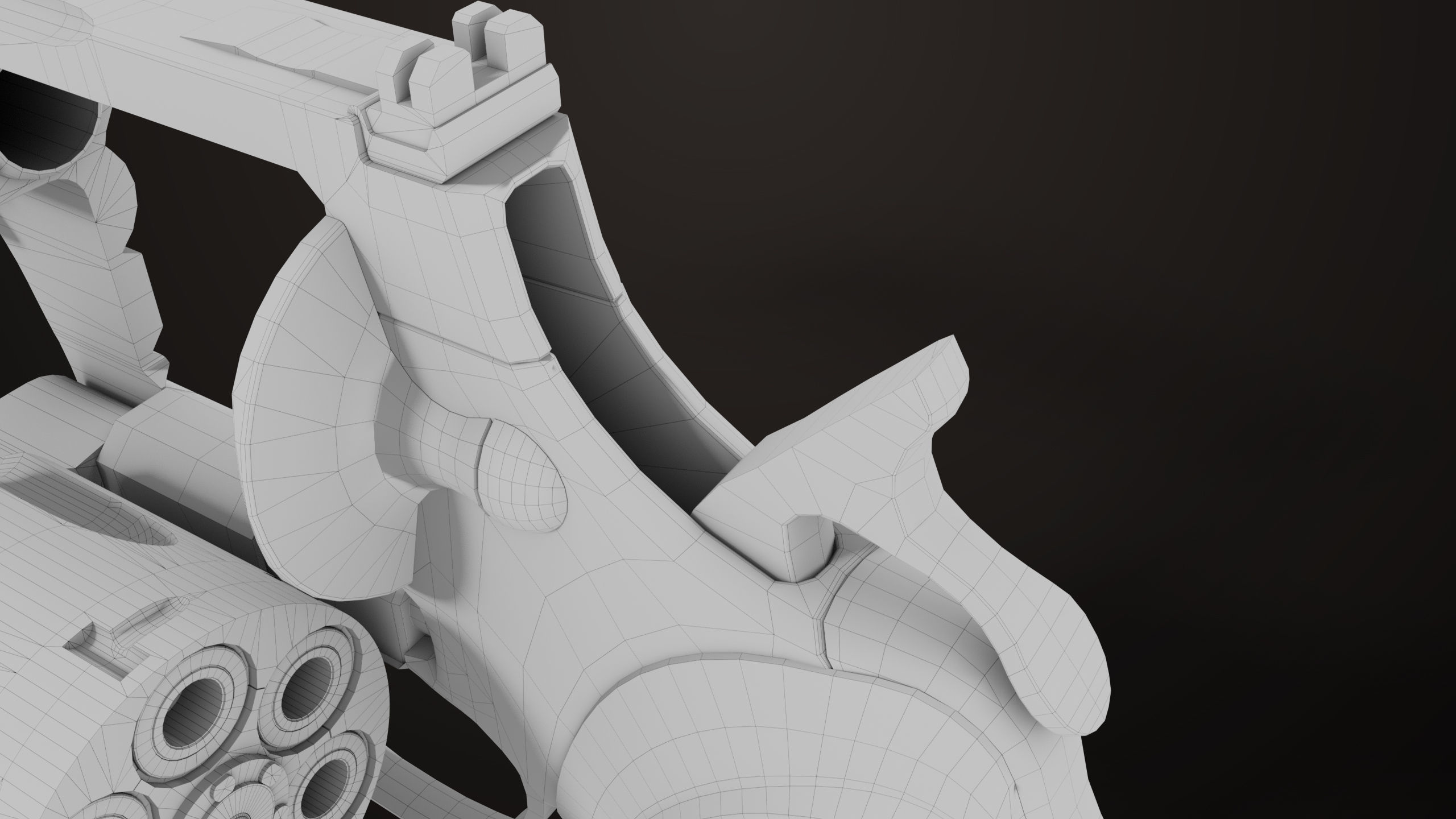 Revolver 05 Silver Colt Python All PBR Unity UE Textures Low-poly 3D model_31