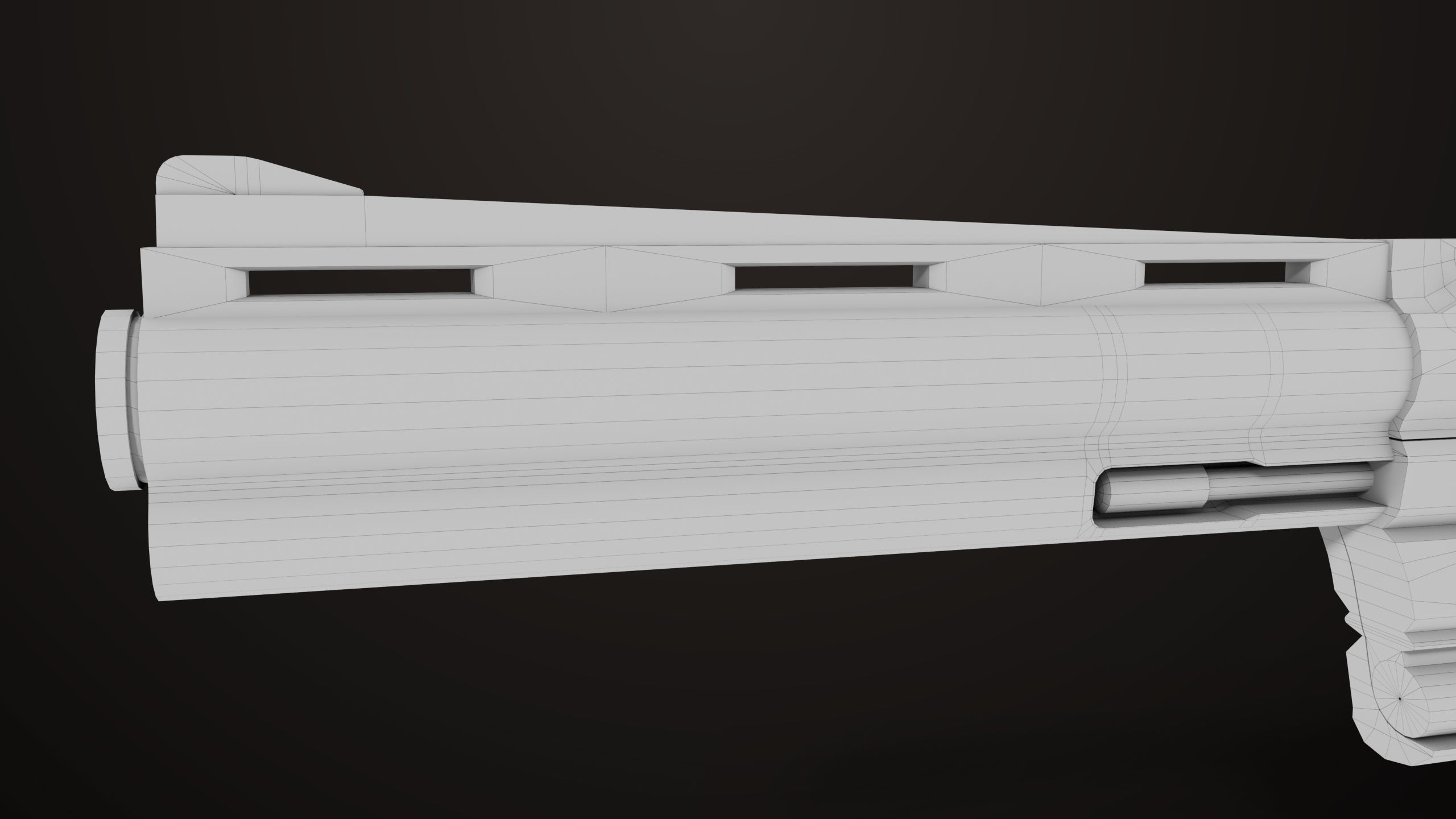 Revolver 05 Silver Colt Python All PBR Unity UE Textures Low-poly 3D model_23