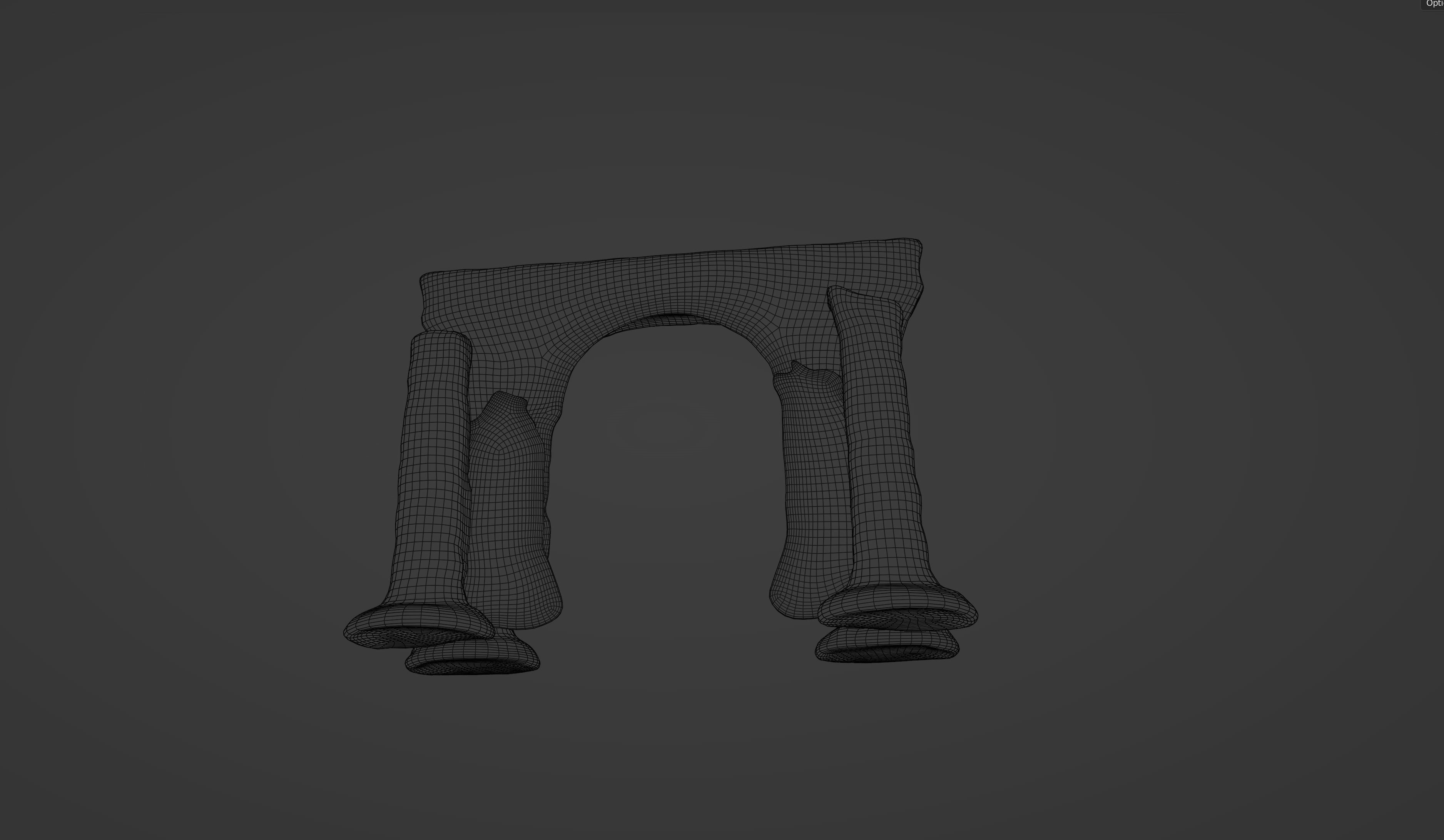 Archaic Pillars Ancient Ruins 3D model_11