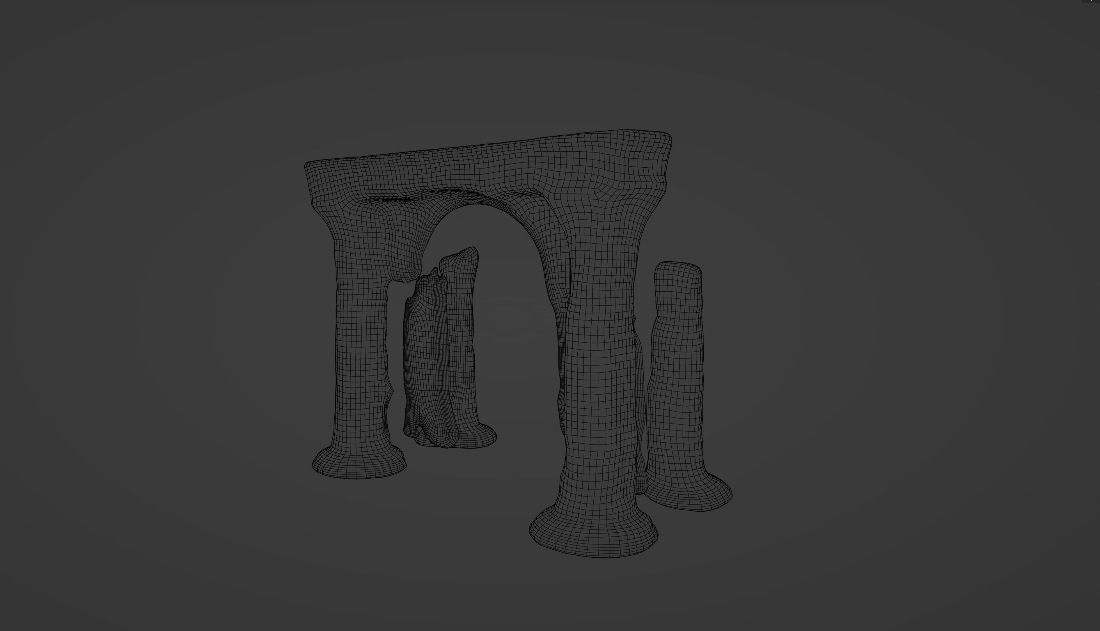 Archaic Pillars Ancient Ruins 3D model_13