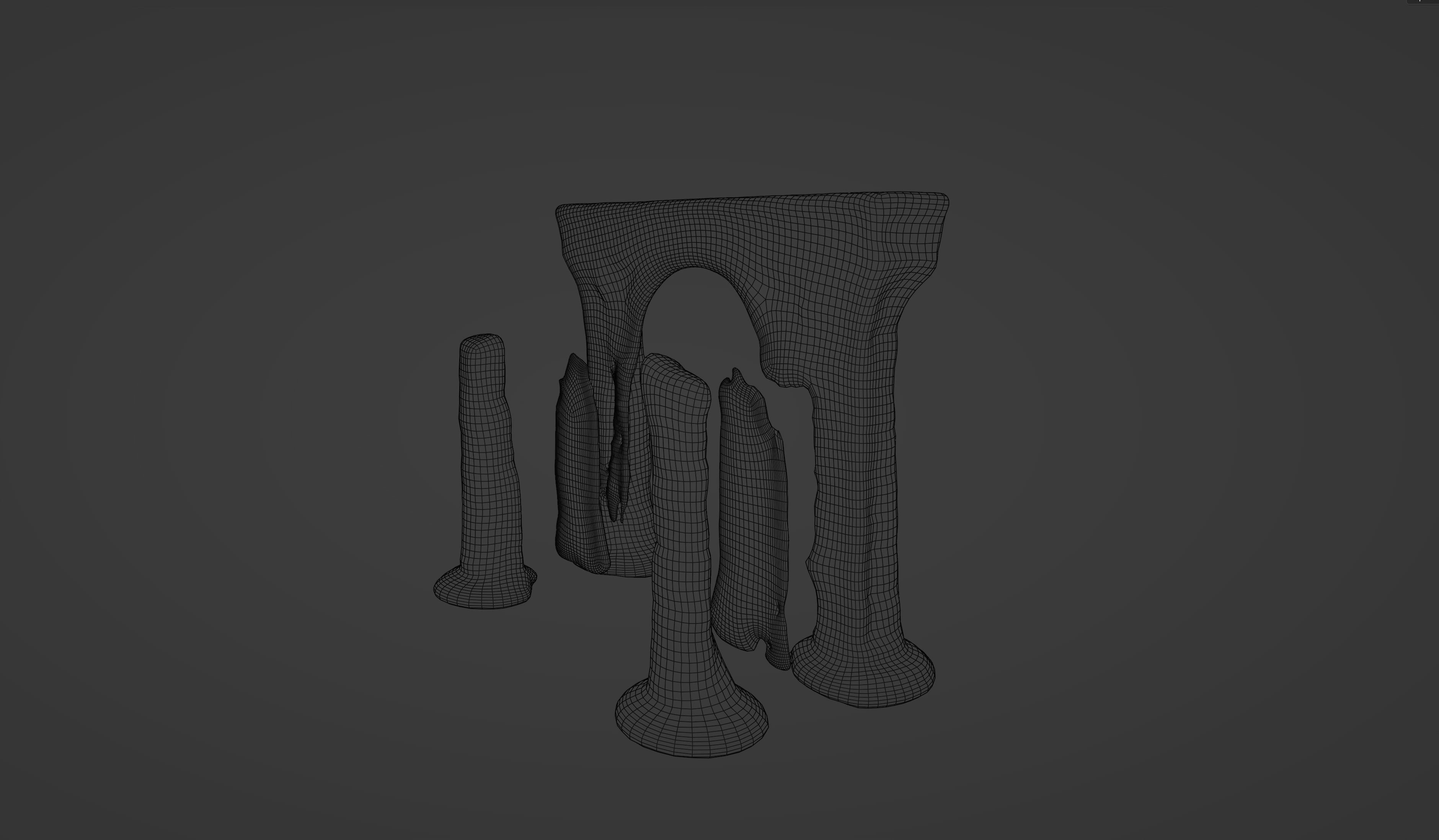 Archaic Pillars Ancient Ruins 3D model_12