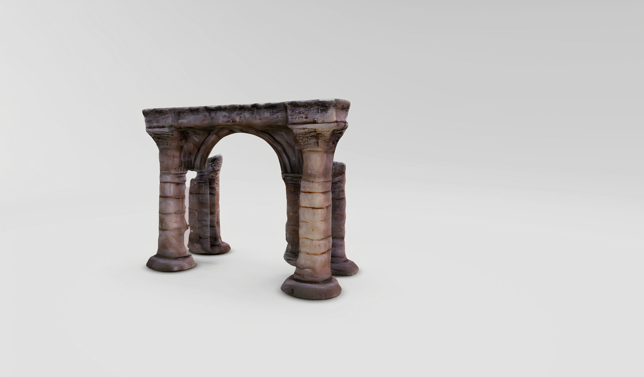 Archaic Pillars Ancient Ruins 3D model_4