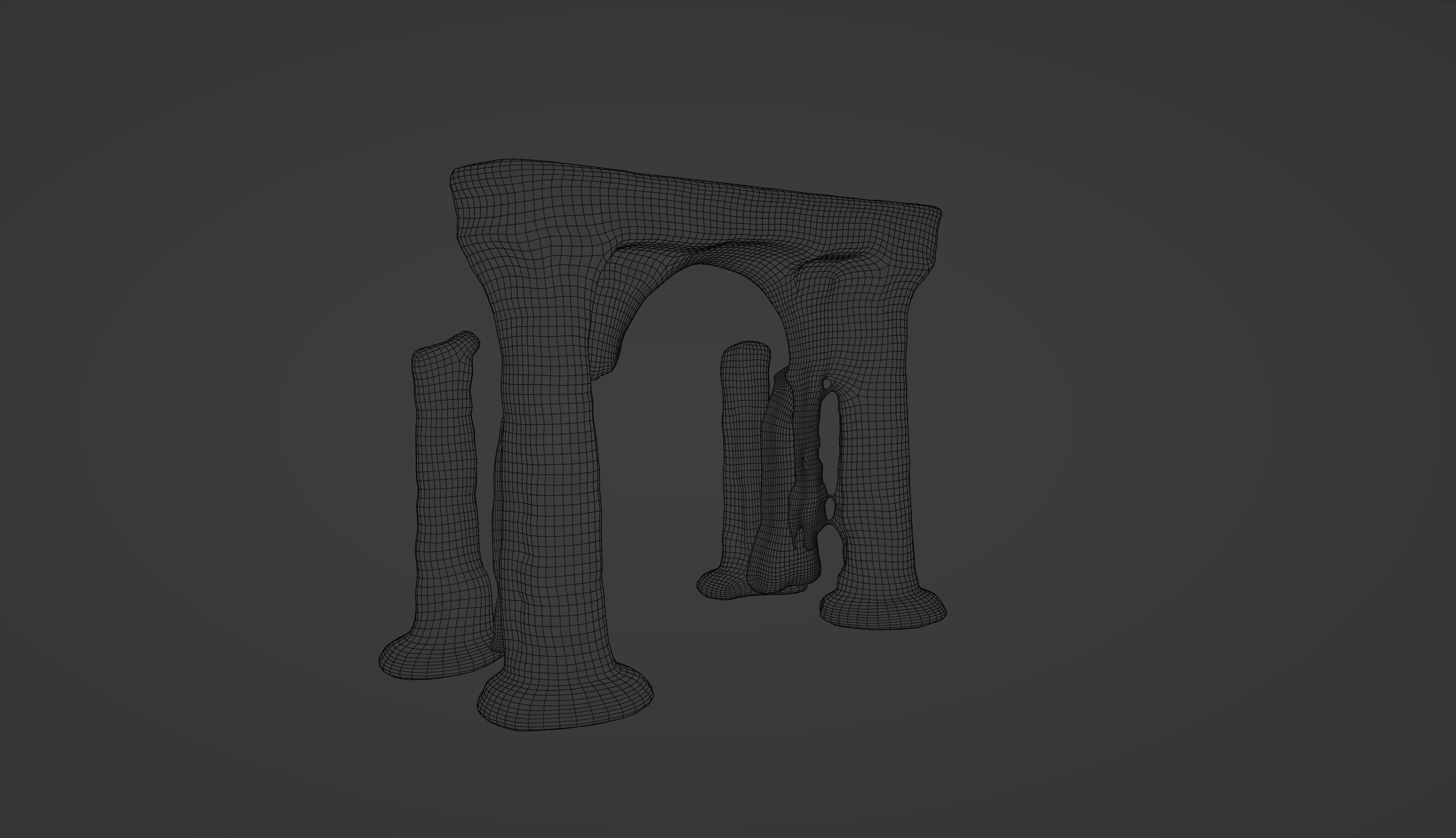 Archaic Pillars Ancient Ruins 3D model_14