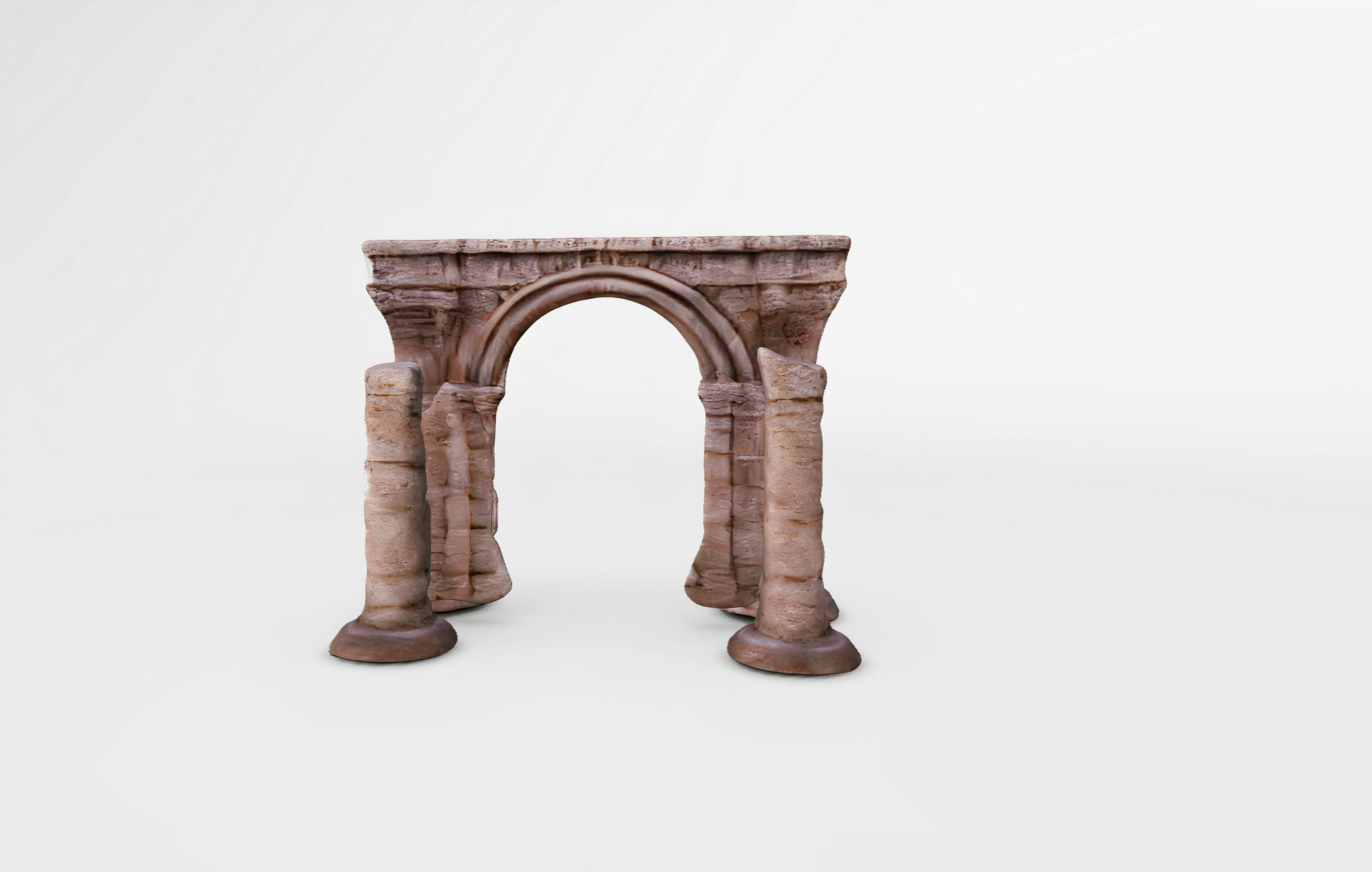 Archaic Pillars Ancient Ruins 3D model_1