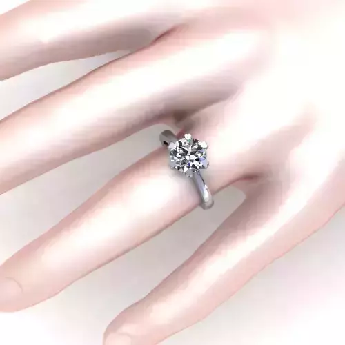 Solitaire Women Diamond Engagement Ring R58