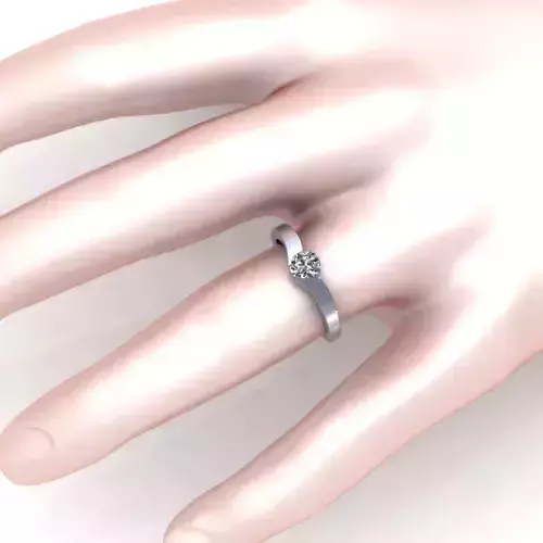 Solitaire Women Diamond Ring R64