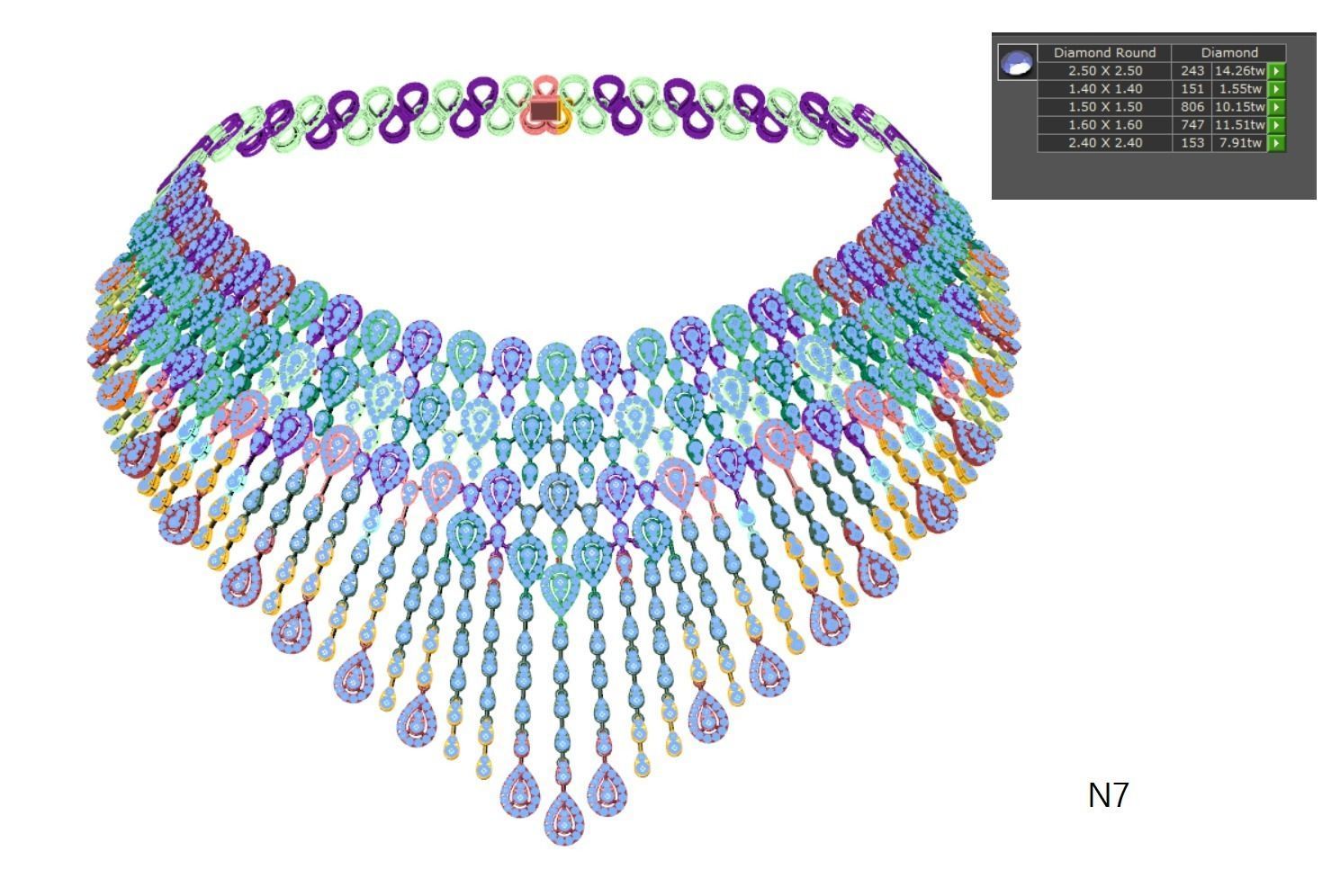 Neckless-100 3D print model_83