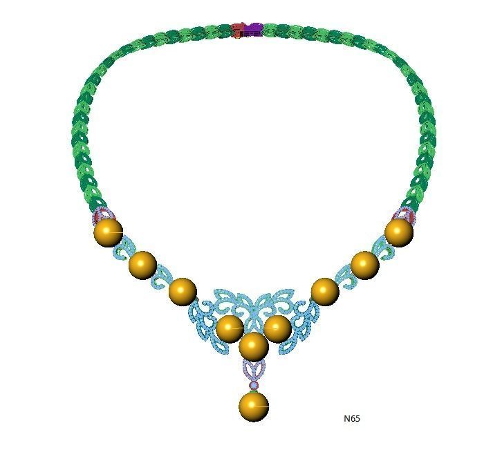 Neckless-100 3D print model_2