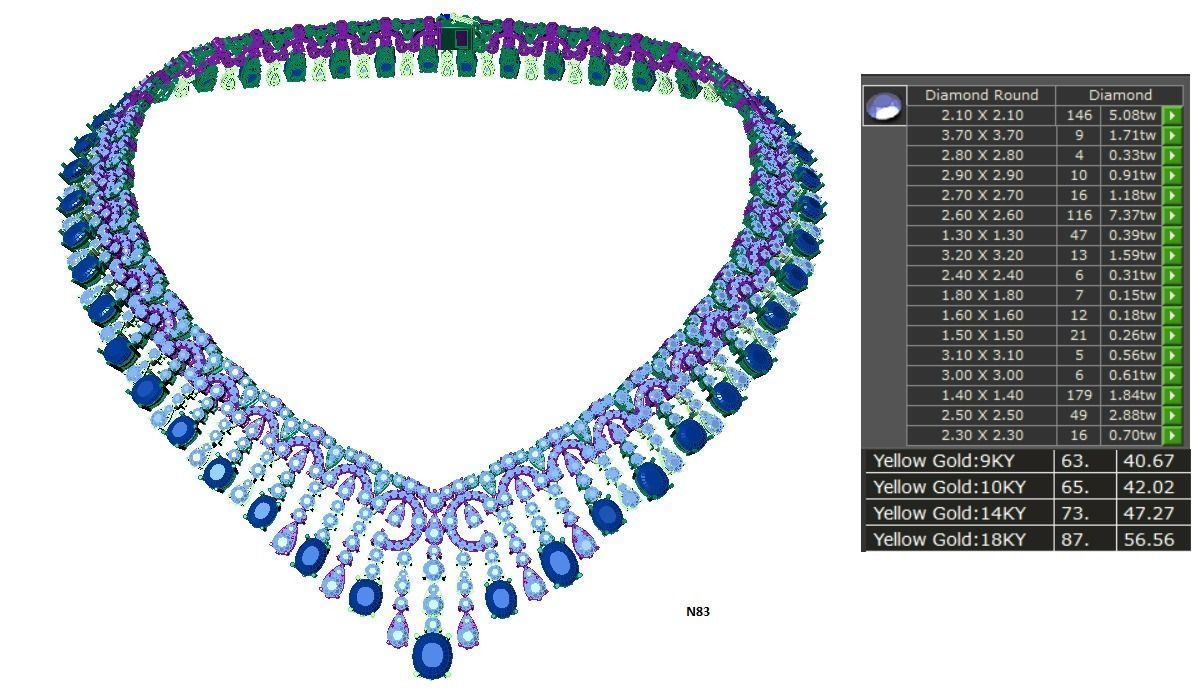 Neckless-100 3D print model_41