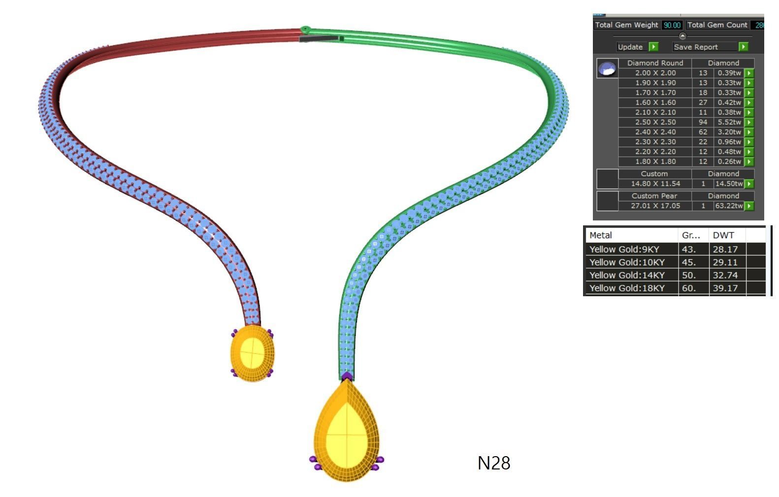 Neckless-100 3D print model_89
