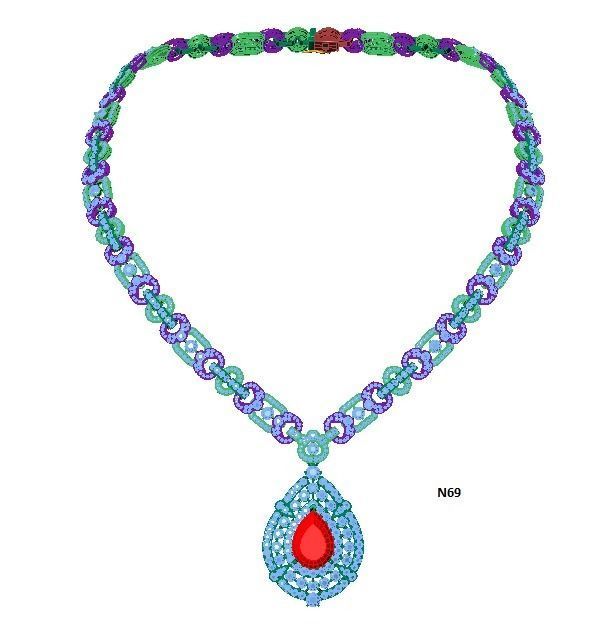 Neckless-100 3D print model_4