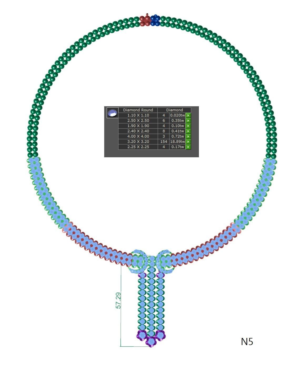 Neckless-100 3D print model_44