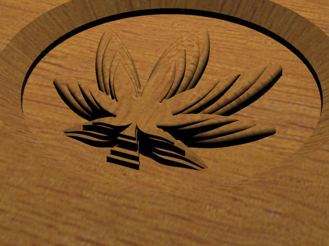A cannabis themed coaster 3D print model_2