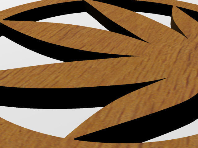 A cannabis themed coaster 3D print model_2