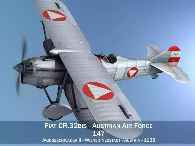Fiat CR 32 - Austrian Air Force - Jagdgeschwader II