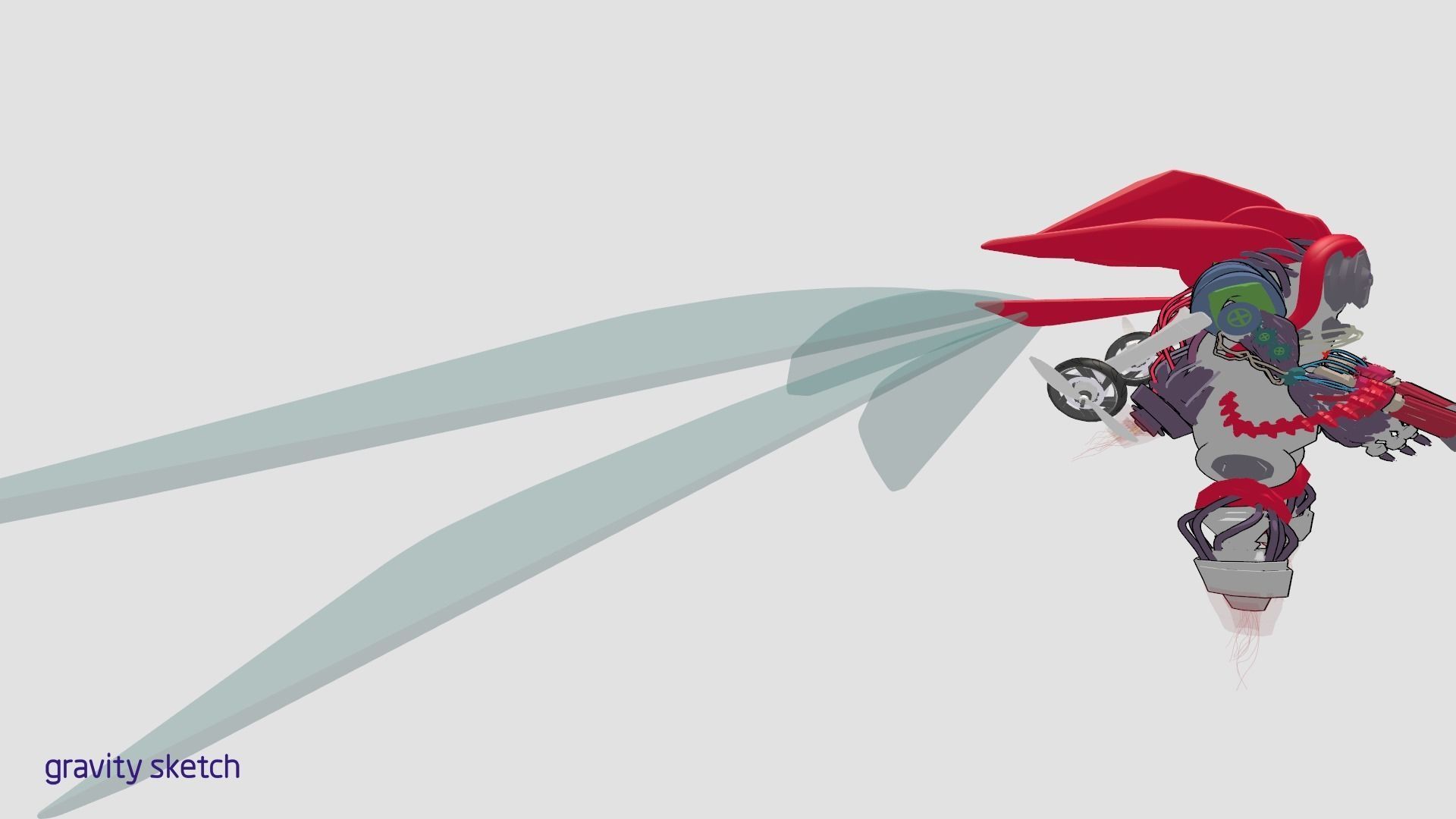 armored drone destroyer 3D model_2