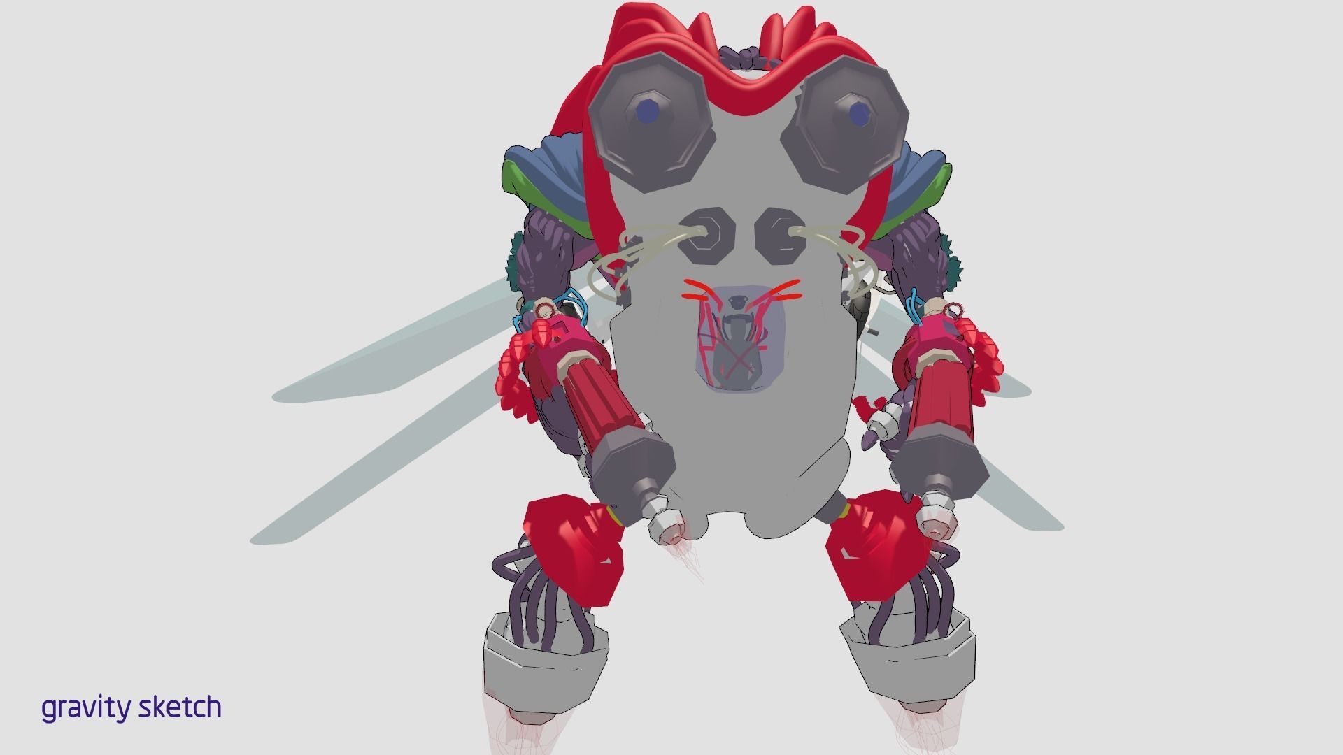 armored drone destroyer 3D model_4