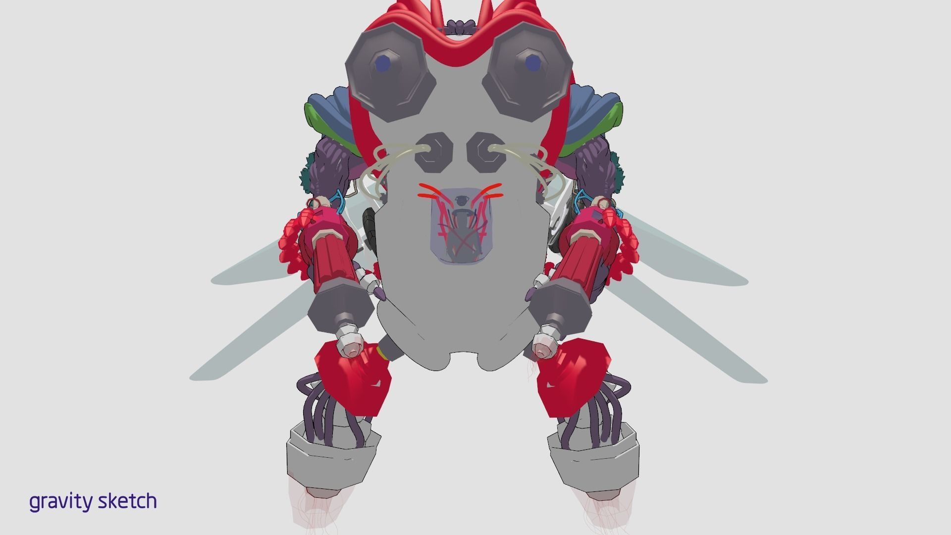 armored drone destroyer 3D model_1