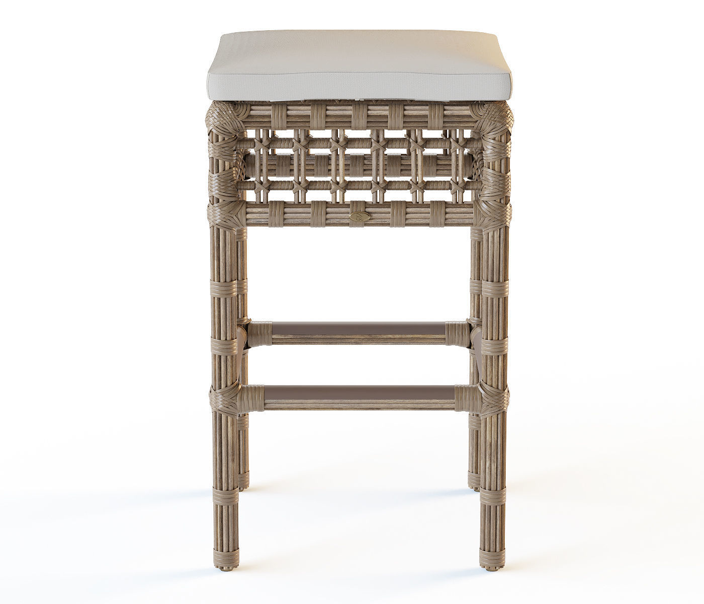 Backless Bar Stool 3D model_4