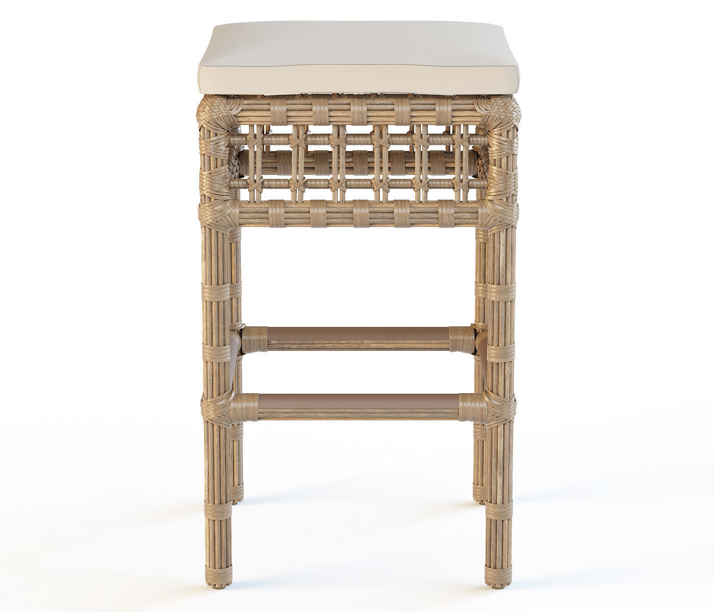 Backless Bar Stool 3D model_2