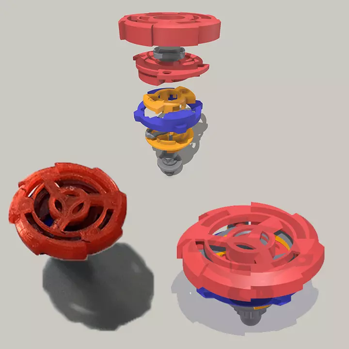 Beyblade X 3D print model_0