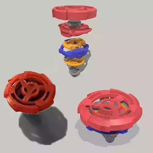 Beyblade X 3D print model