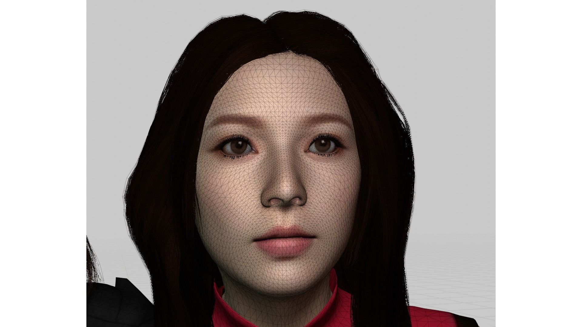 Japanese Female and male characters pack Low-poly 3D model_27